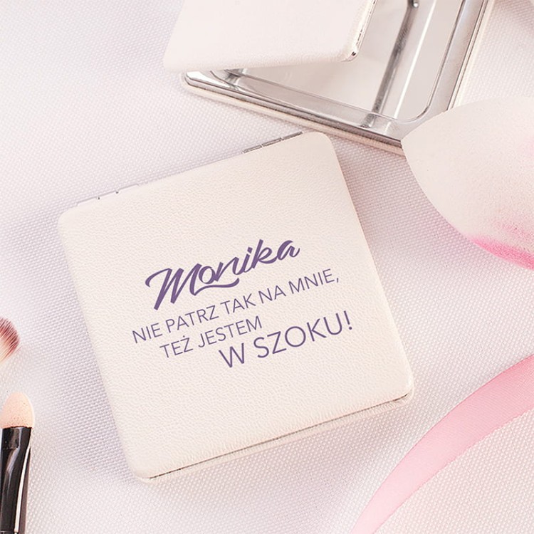 Personalizowane lusterko kiszonkowe prezent dla kobiety