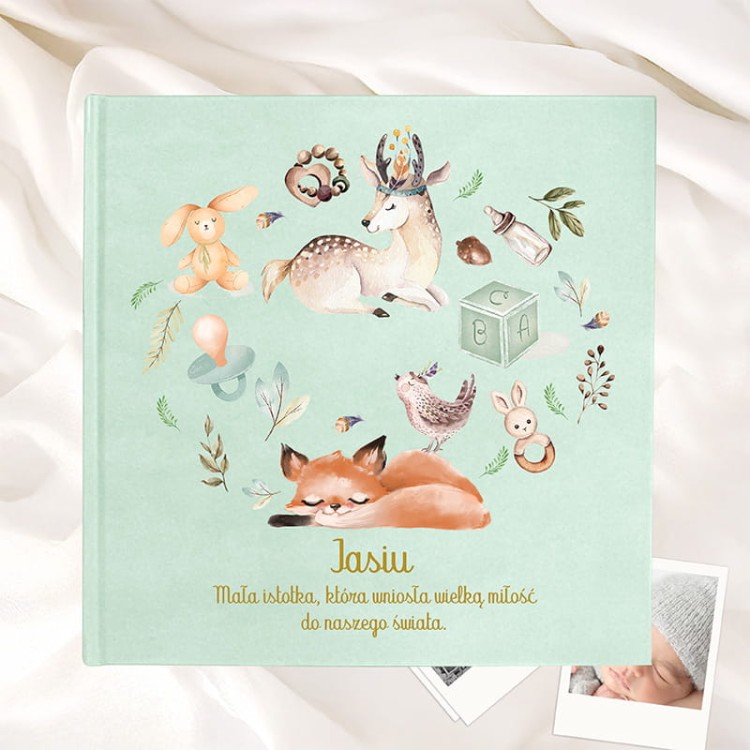 Personalizowany album na zdjęcia wklejane dla dziecka