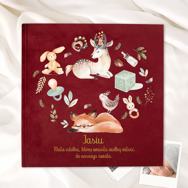 Album dla dziecka z personalizacją i uroczą grafiką