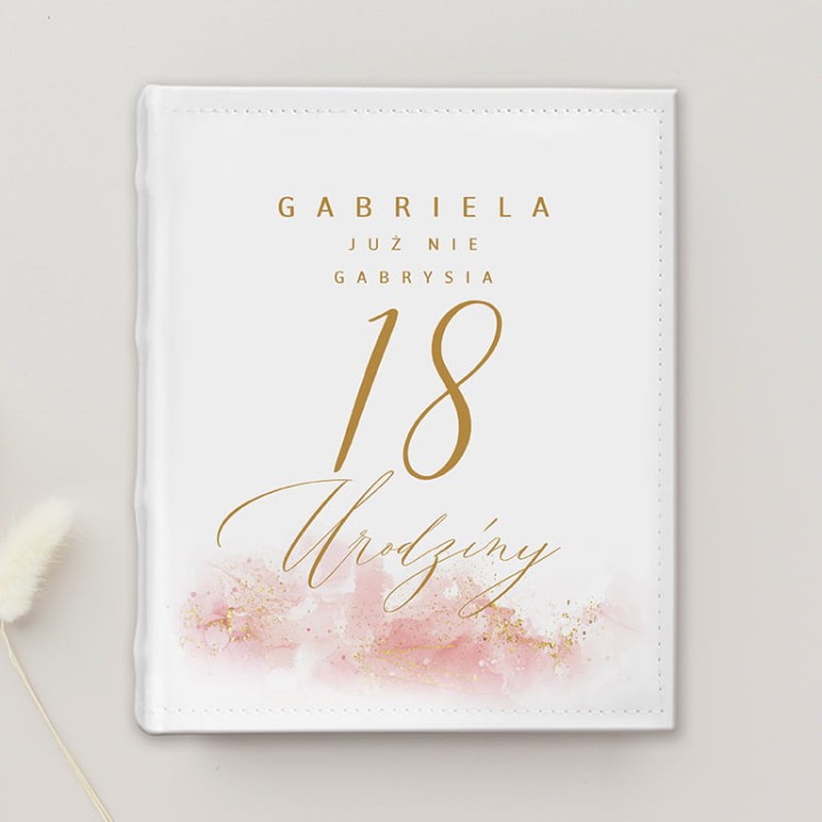 Personalizowany album na zdjęcia na 18 dla dziewczyny