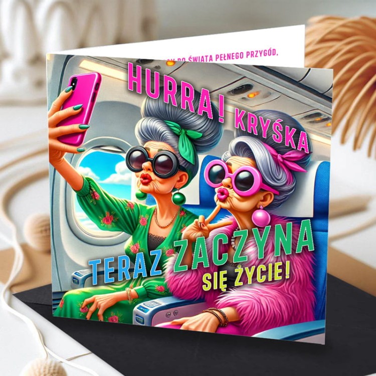 kartka okazjonalna na emeryturę.