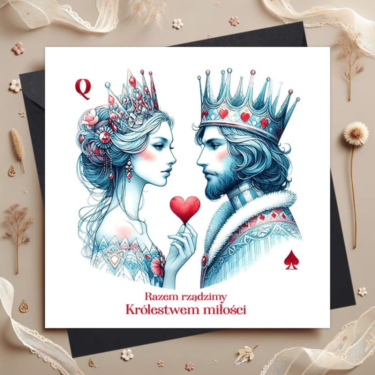 Kartka dla chłopaka na walentynki.