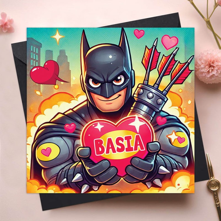 Kartka dla dziewczyny na walentynki.