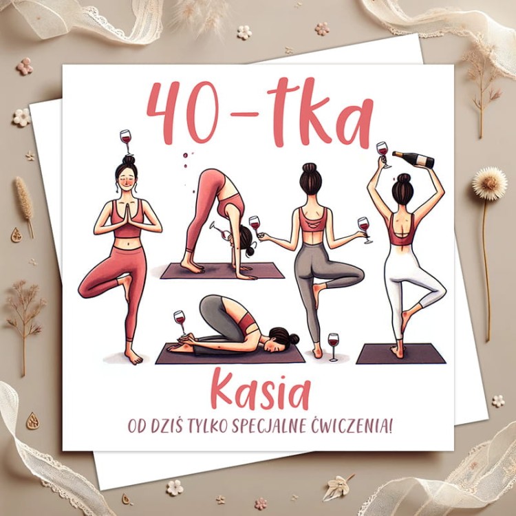 Kartka na urodziny dla kobiety.