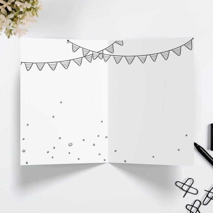 Kartka ze zdjęciem solenizanta.