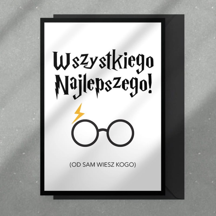 Kartka urodzinowa Harry Potter.