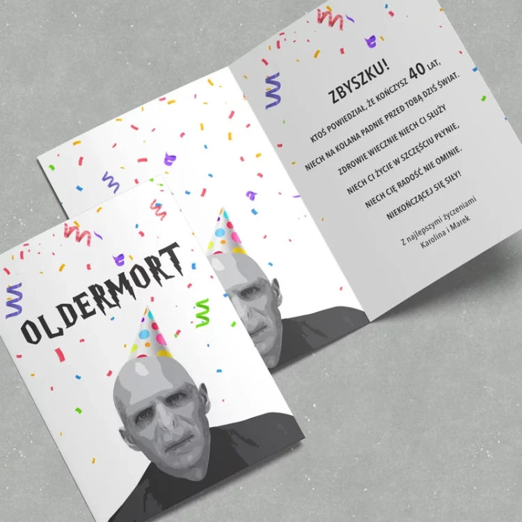 Kartka urodzinowa Woldemort.