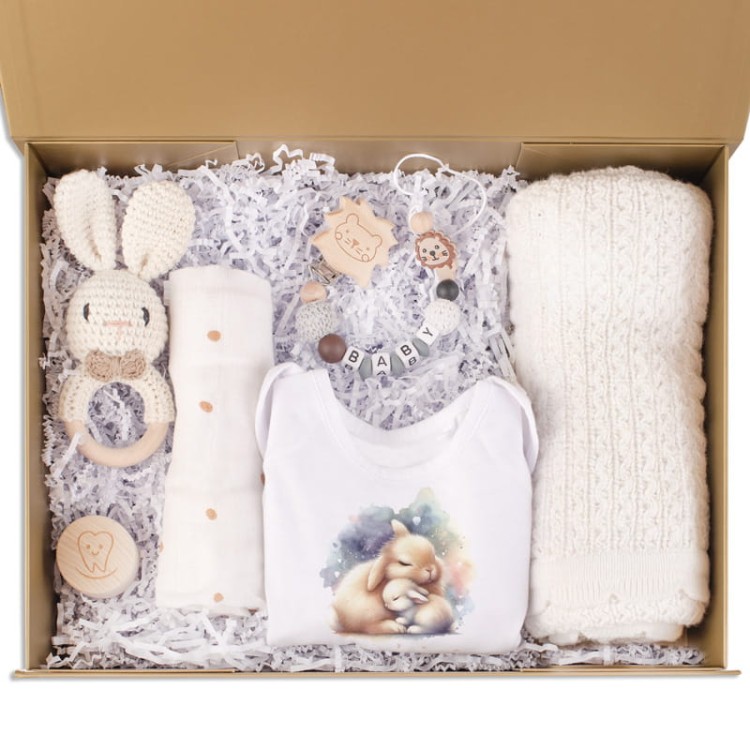 Personalizowany zestaw prezentowy dla noworodka