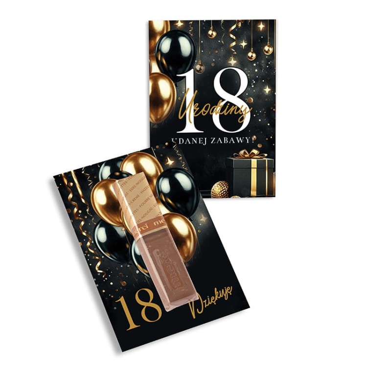 Podziękowanie dla gości na 18 urodziny.