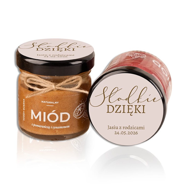 Miód smakowy podziękowanie od dziecka.