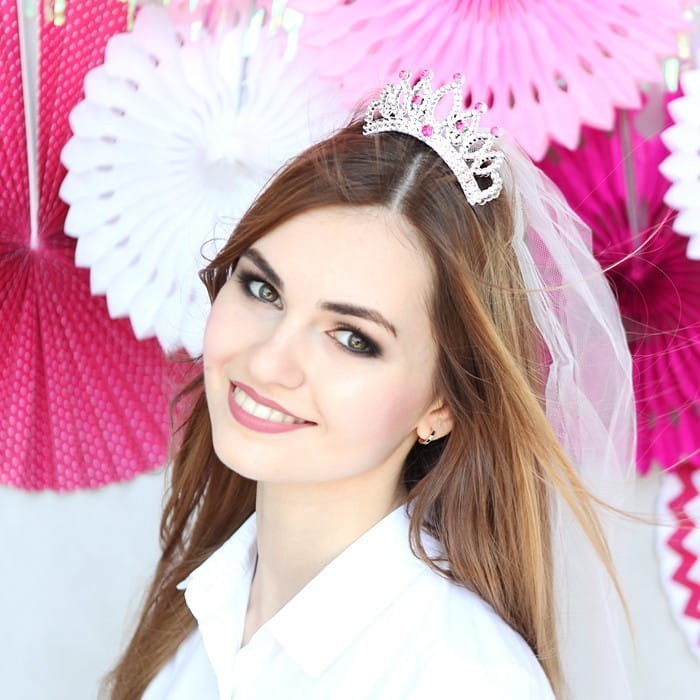 KORONA z welonem Glamour Bride