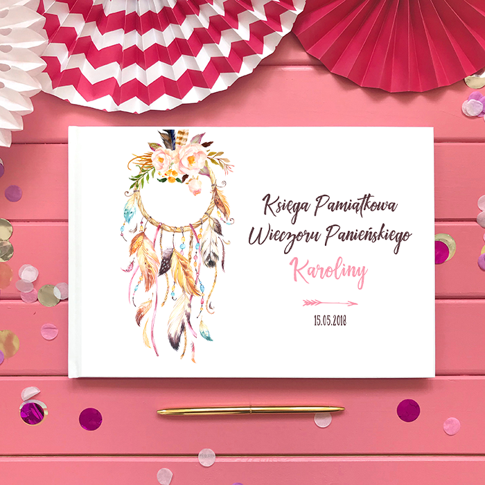 KSIĘGA PAMIĄTKOWA Wieczoru Panieńskiego Dream Catcher