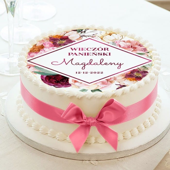 OPŁATEK na tort personalizowany Forever Together