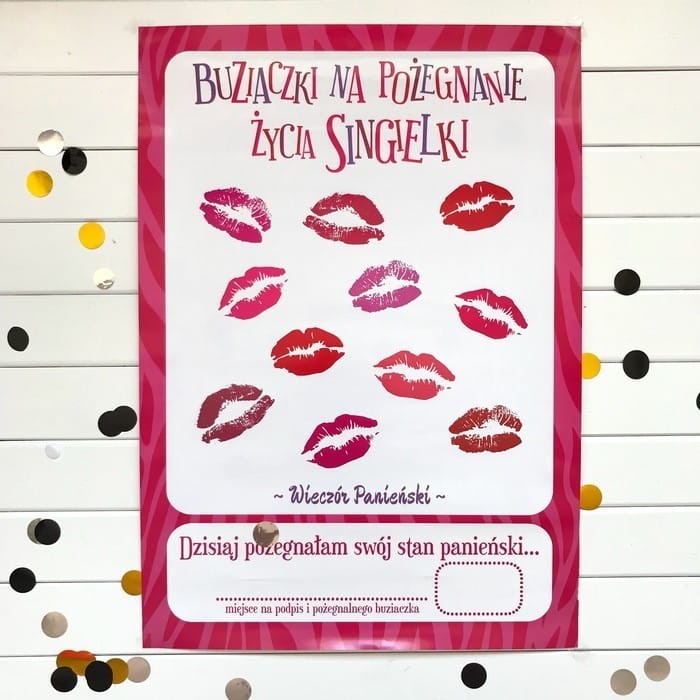 PLAKAT gotowy Buziaczki na pożegnanie